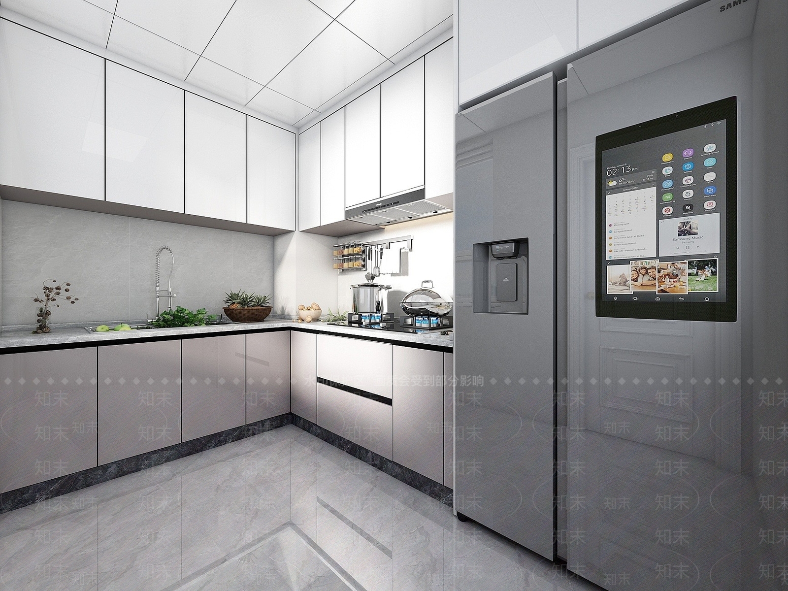 现代简约厨房3D模型下载【ID:1194729611】