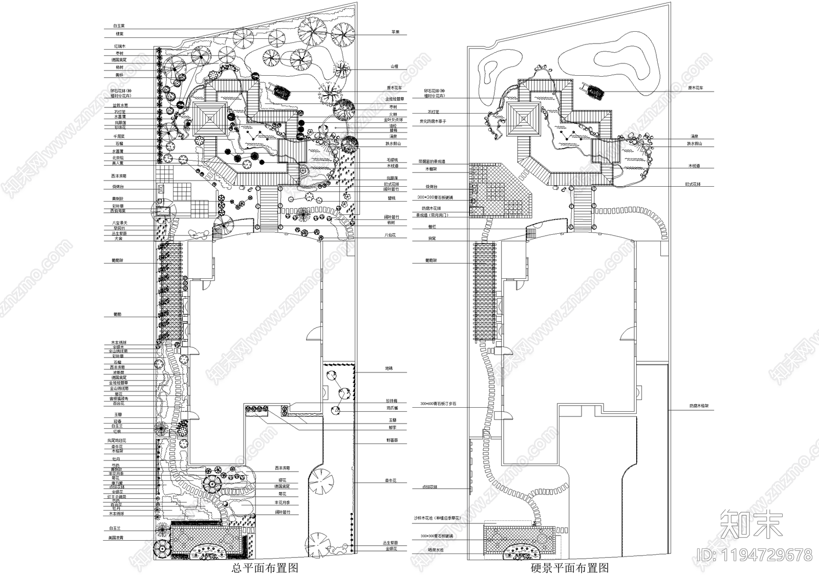 庭院施工图下载【ID:1194729678】