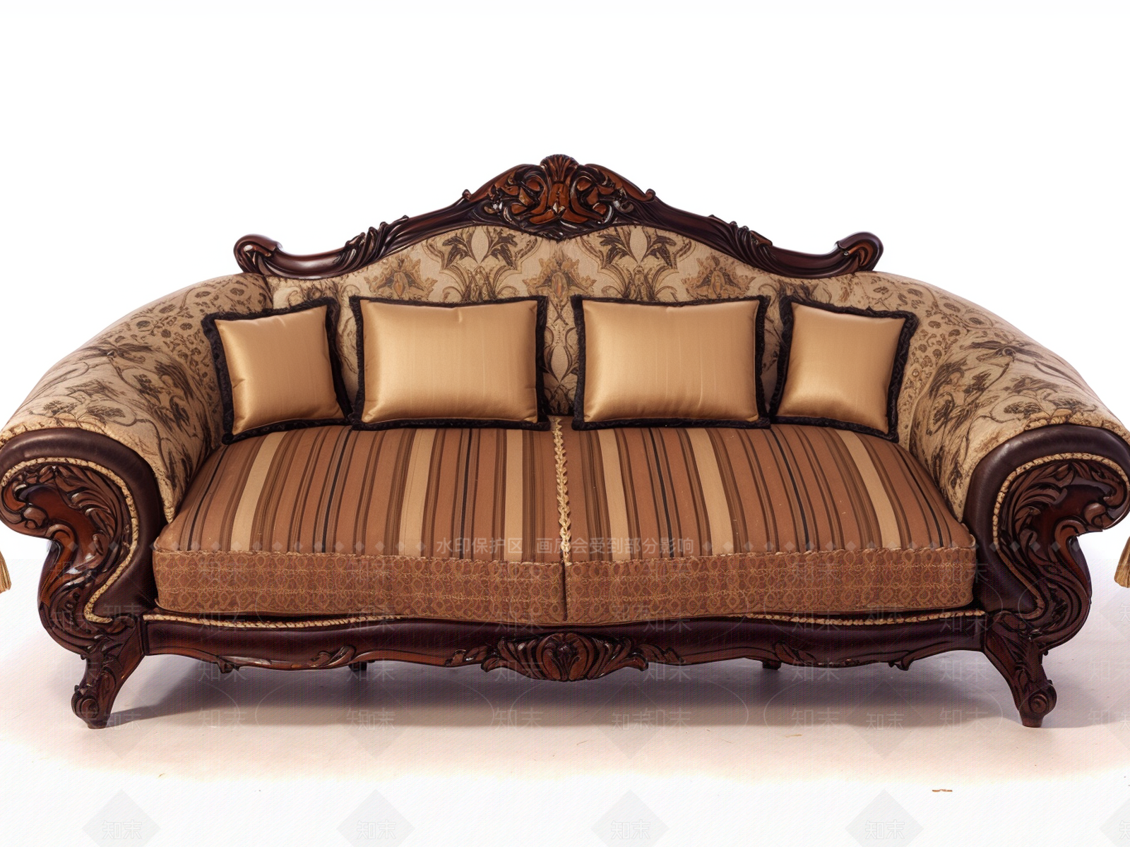 欧式现代双人沙发SU模型下载【ID:1194732320】