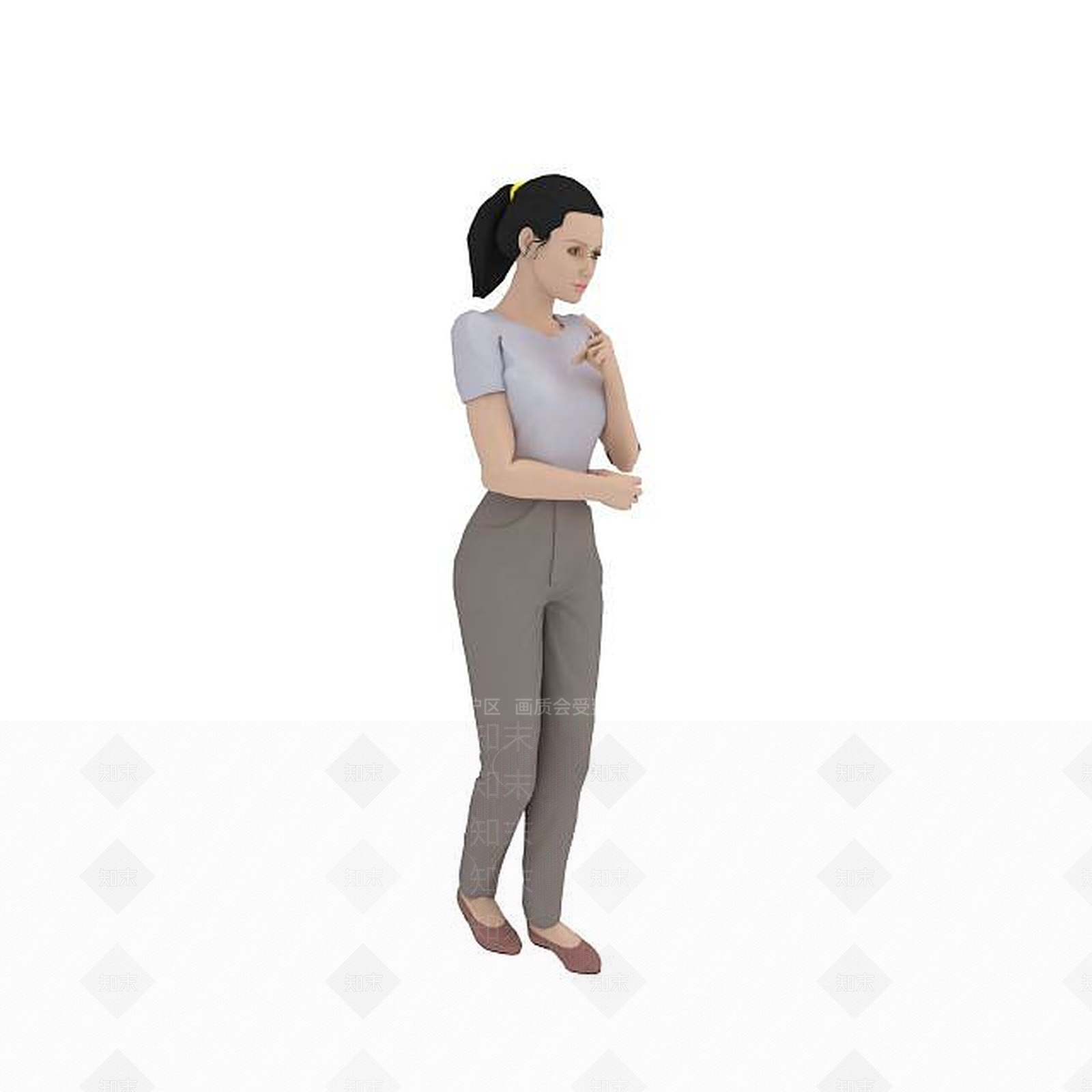 现代虚拟人物3D模型下载【ID:1198949122】
