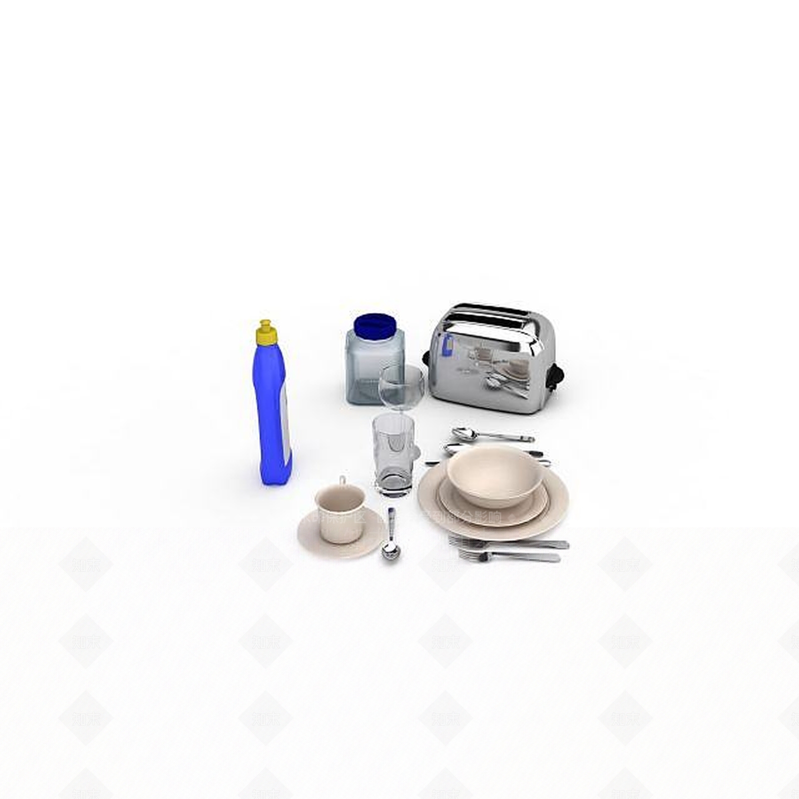 现代厨具3D模型下载【ID:1198937717】