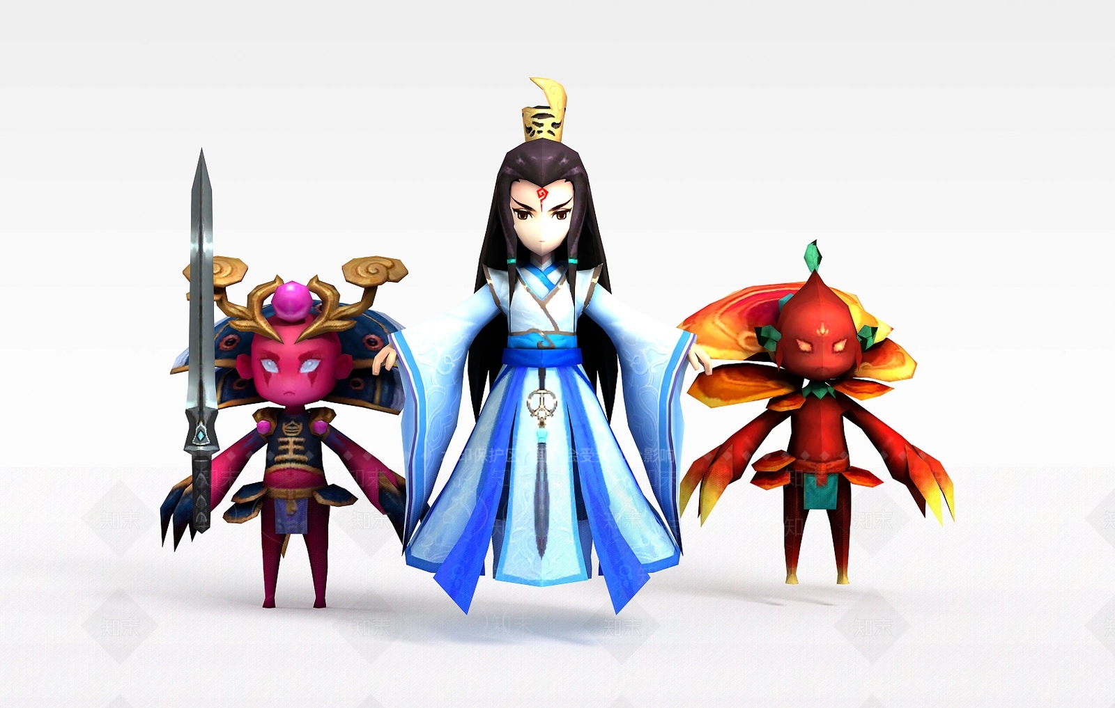 现代虚拟人物3D模型下载【ID:1194738353】