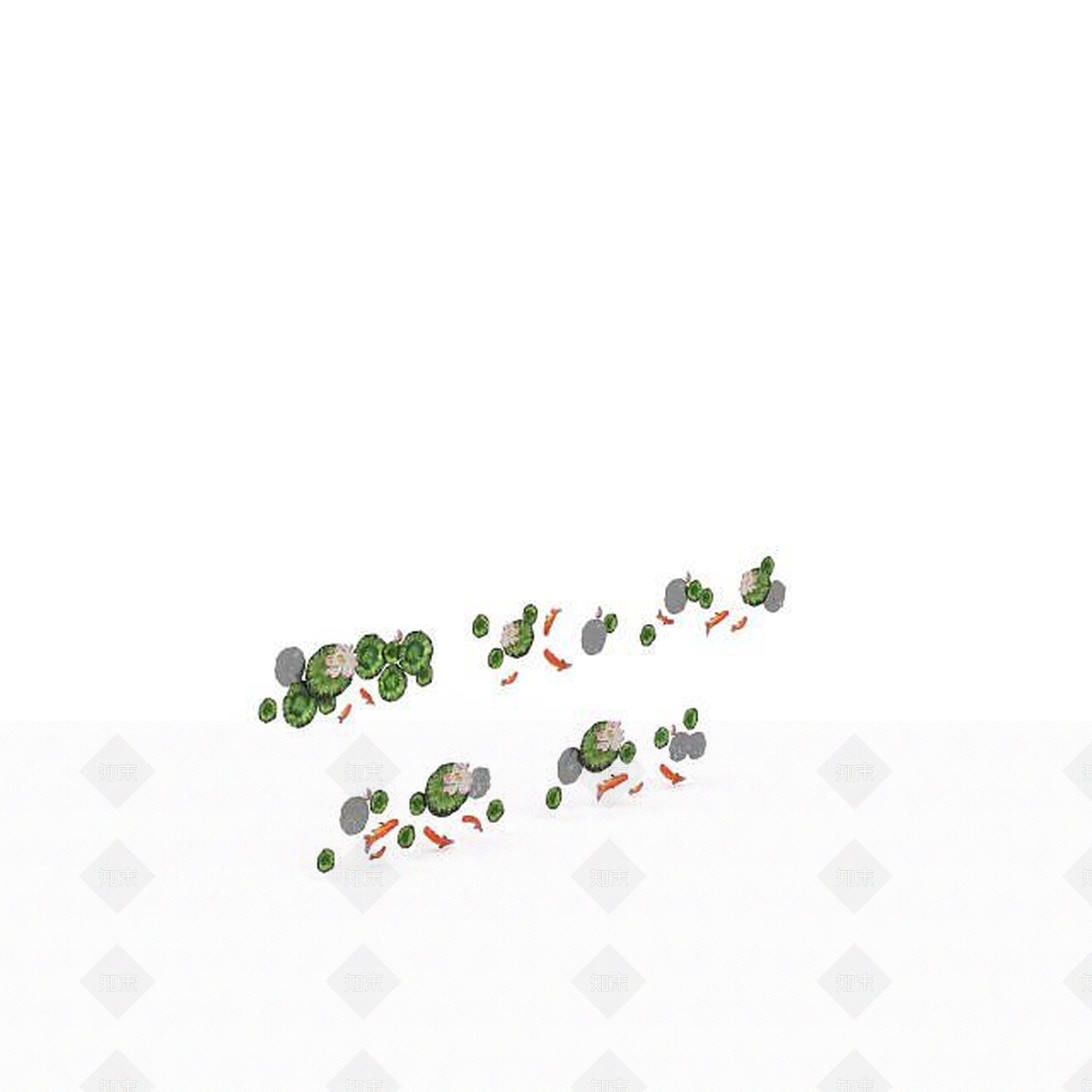 现代摆件组合3D模型下载【ID:1194740651】