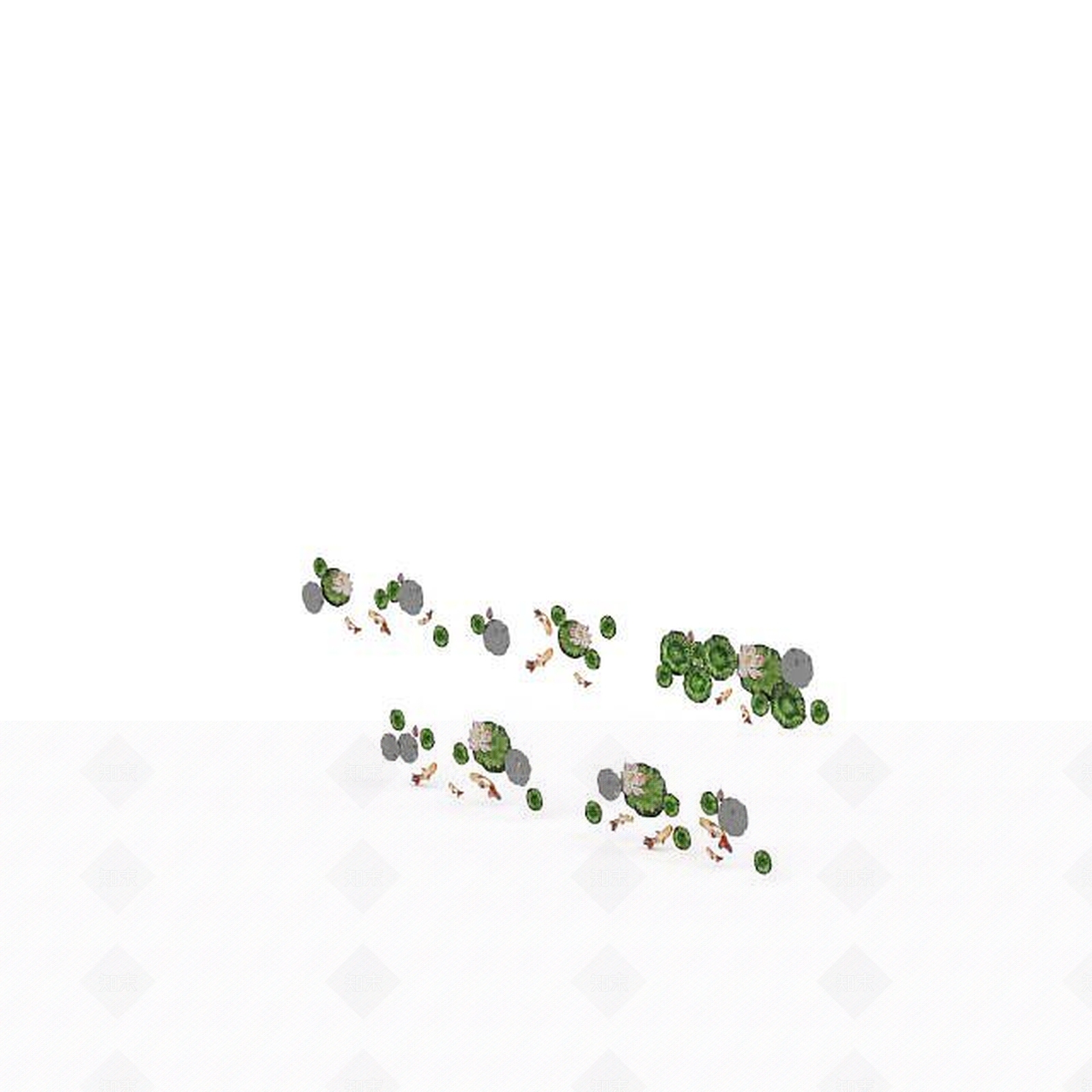 现代摆件组合3D模型下载【ID:1194740651】