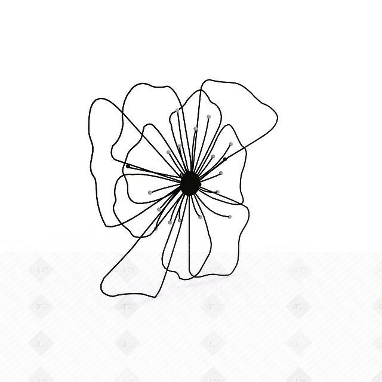 现代摆件组合3D模型下载【ID:1194740642】
