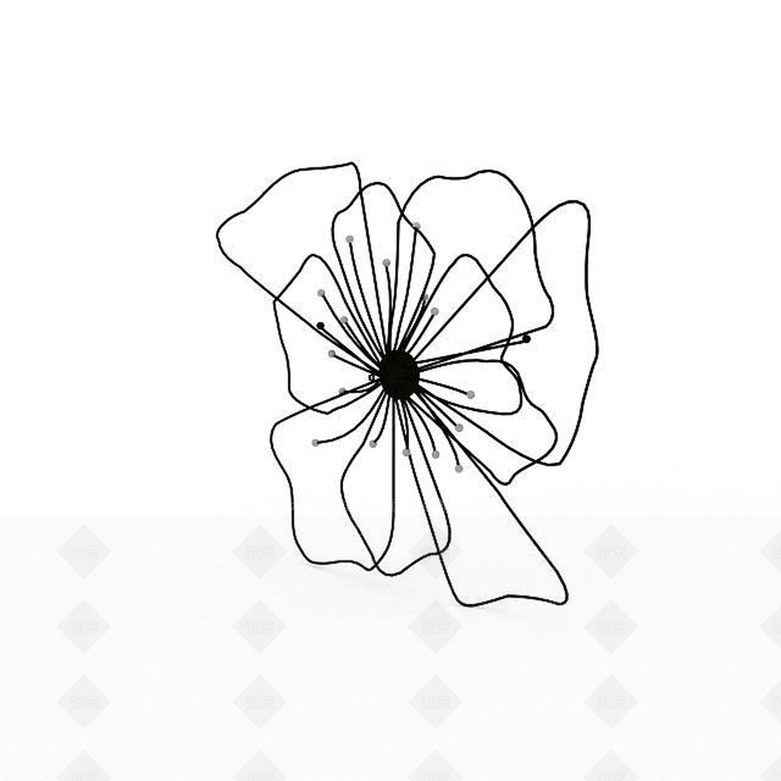 现代摆件组合3D模型下载【ID:1194740642】