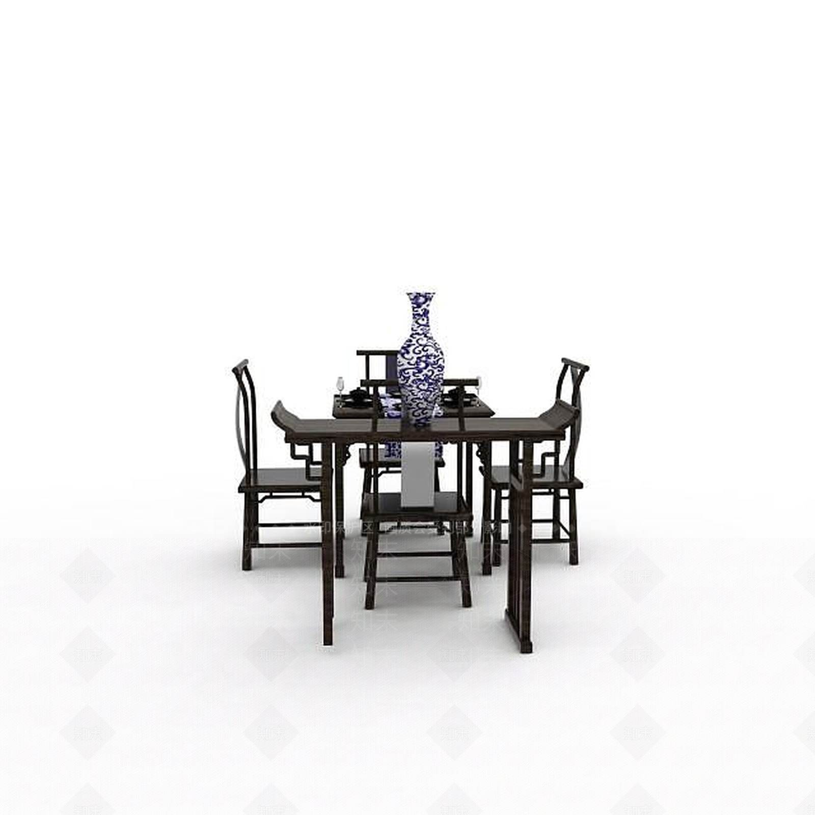 现代书桌椅3D模型下载【ID:1194740699】