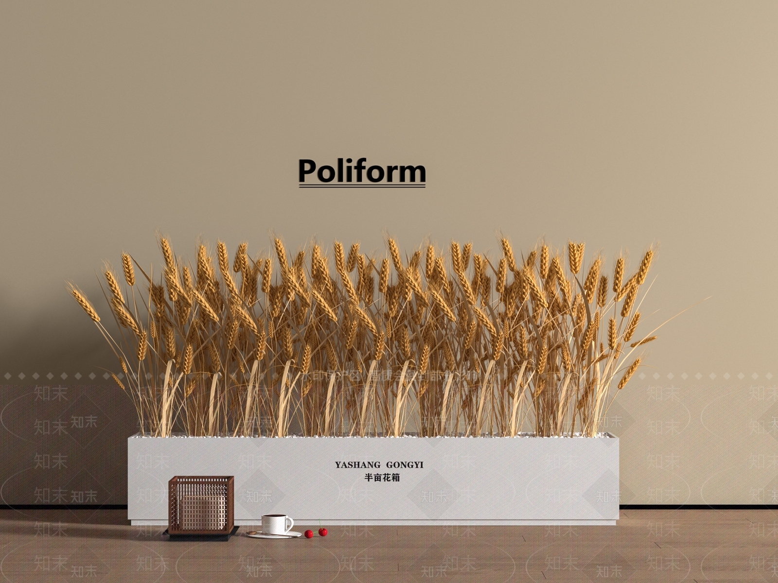 花草组合3D模型下载【ID:1194740885】