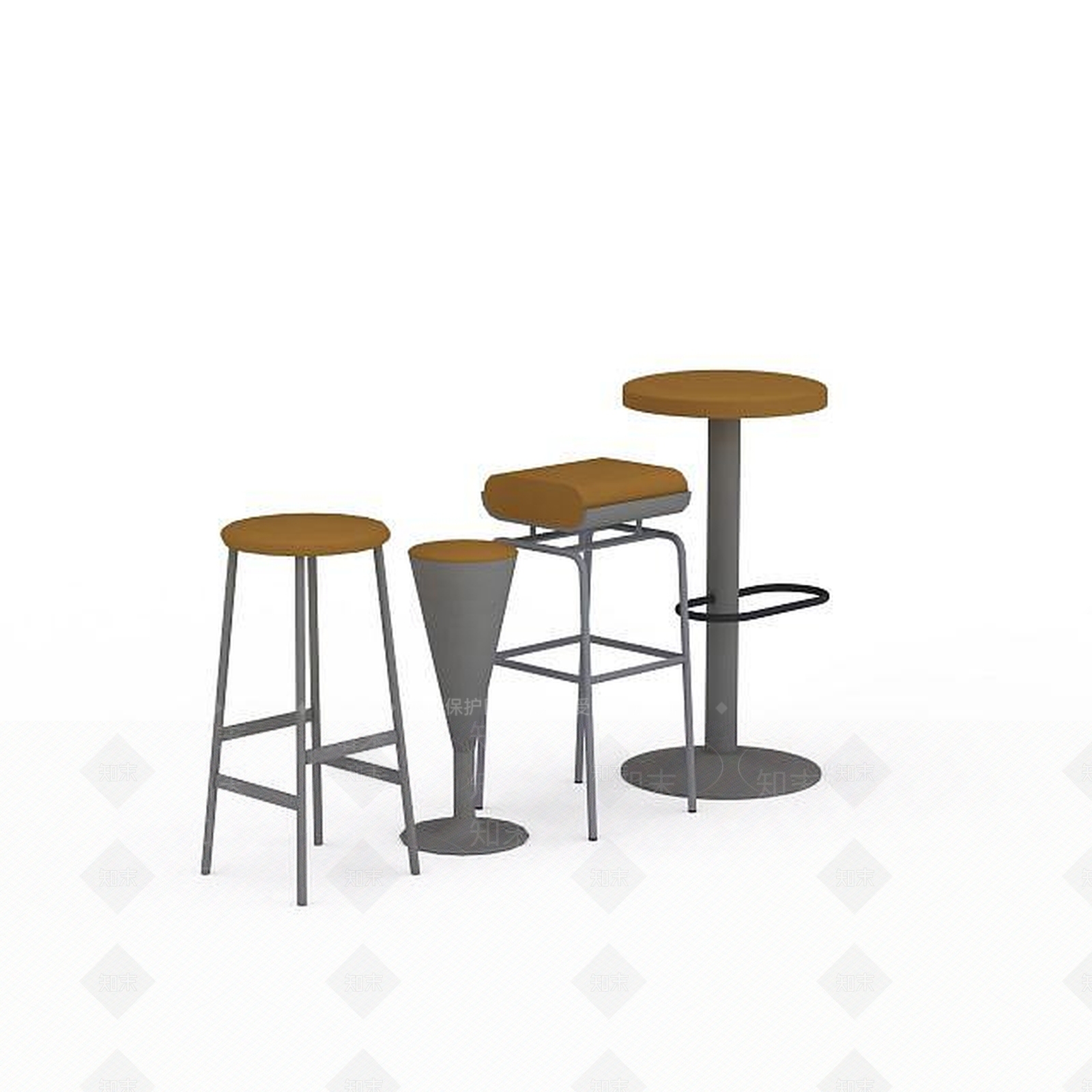 现代休闲椅3D模型下载【ID:1198919315】