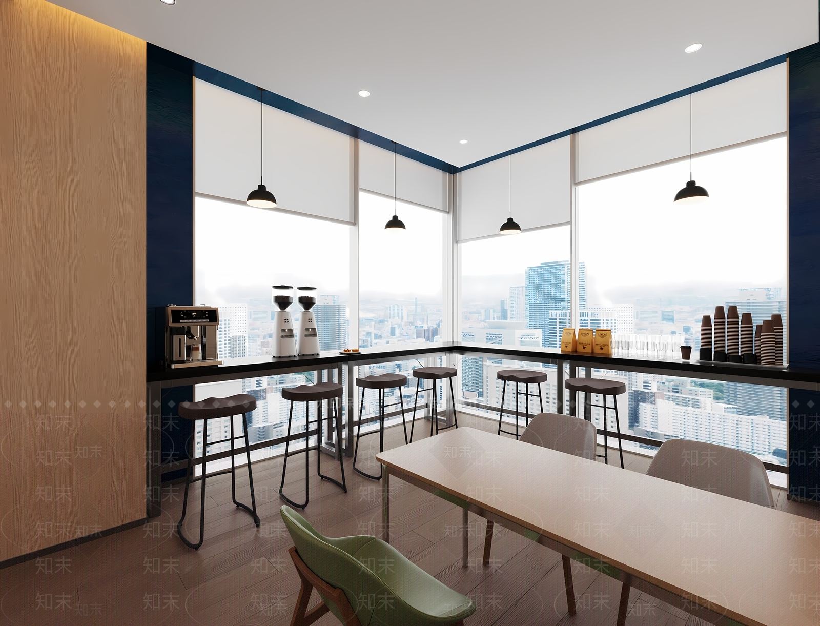 现代极简茶水间3D模型下载【ID:1194744907】
