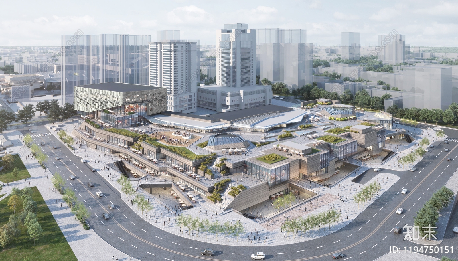 现代商业综合体建筑下载【ID:1194750151】