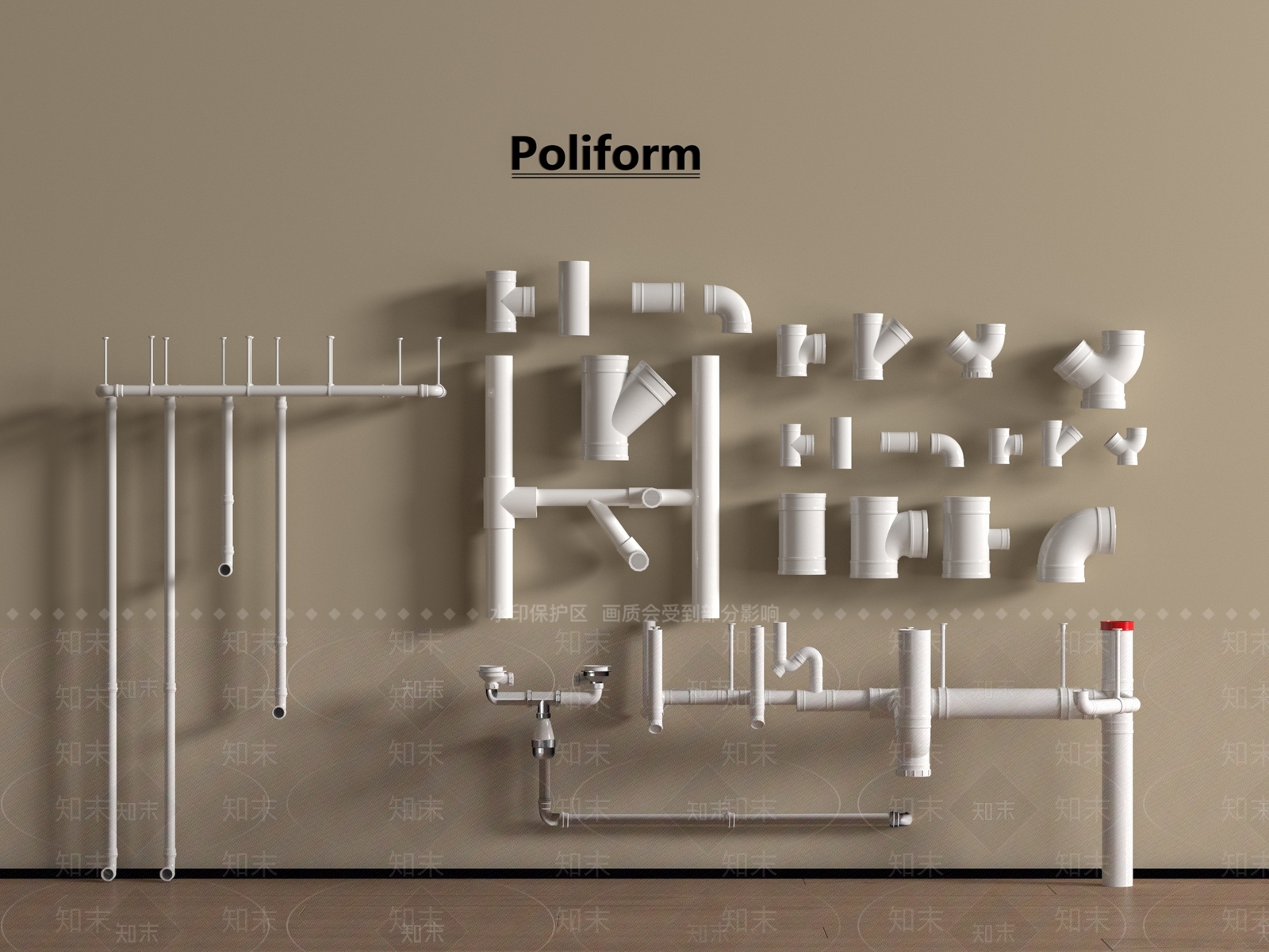 管道零件SU模型下载【ID:1194752329】