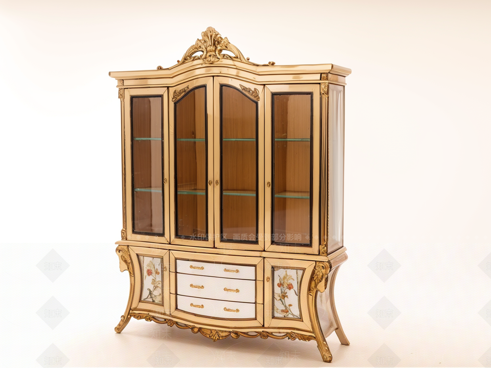 欧式酒柜SU模型下载【ID:1194752826】