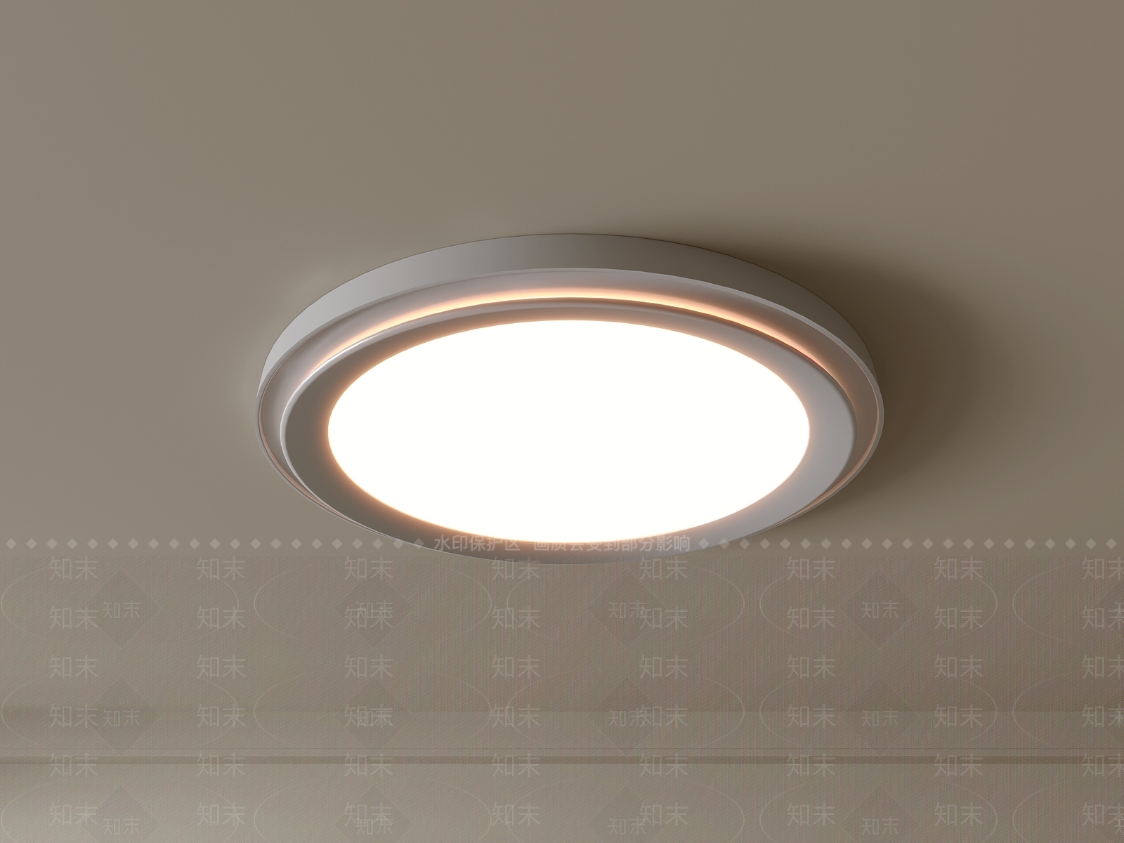 现代吸顶灯3D模型下载【ID:1194756050】