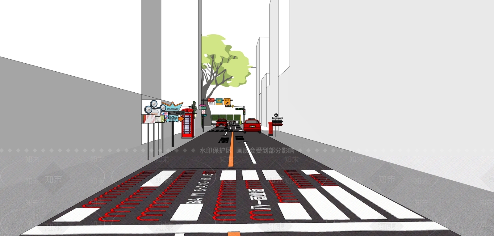 现代商业景观SU模型下载【ID:1194756118】