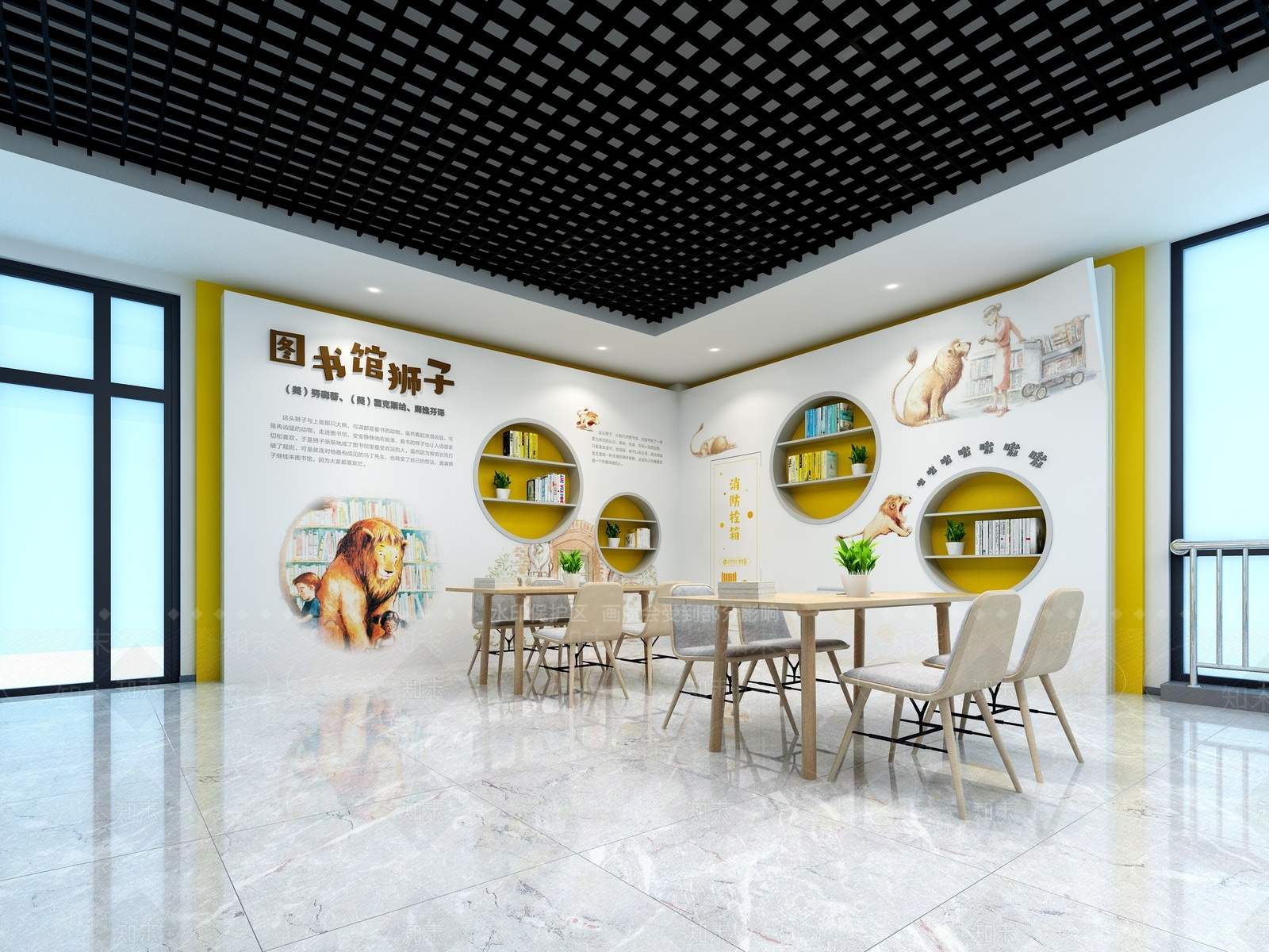 现代其他学校空间SU模型下载【ID:1194757322】