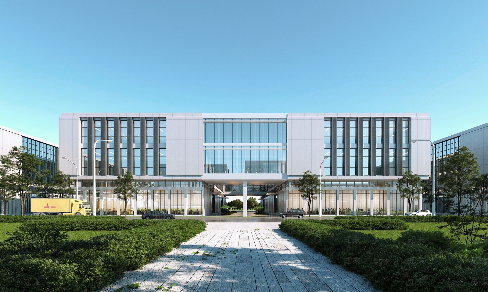 现代厂房3D模型下载【ID:1194759205】