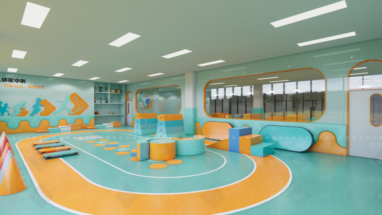 现代儿童活动空间SU模型下载【ID:1194760420】