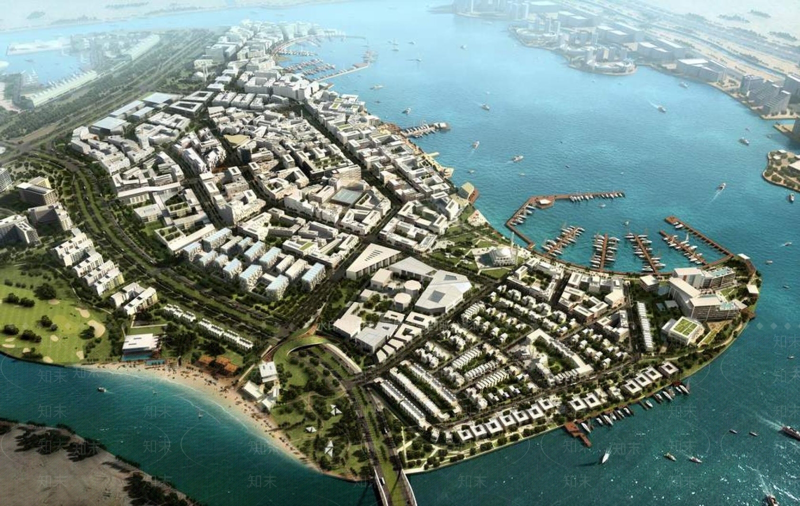 现代鸟瞰规划3D模型下载【ID:1194762595】