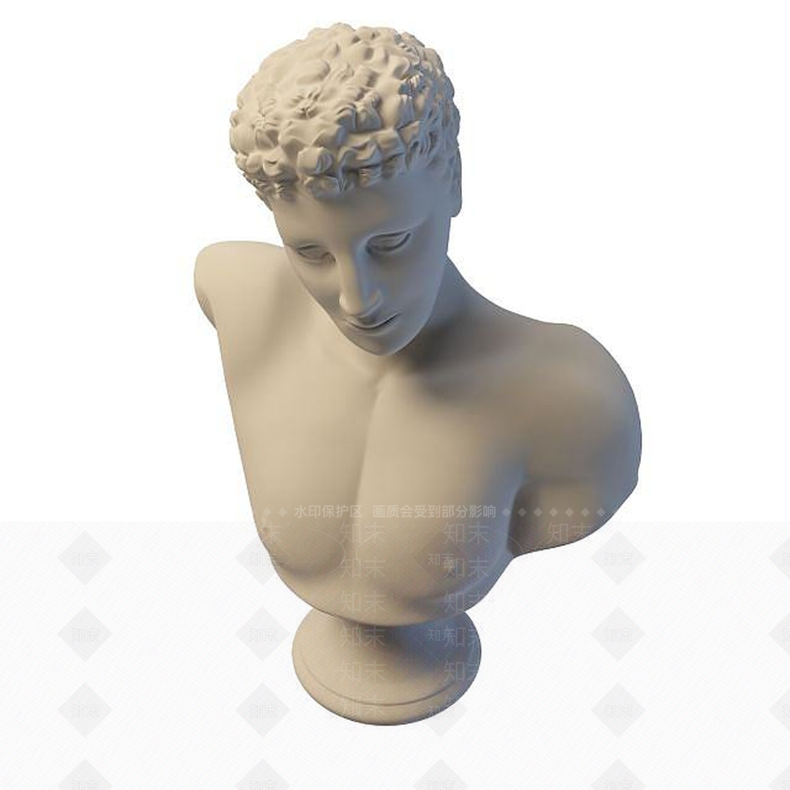 现代赫尔墨斯雕塑3D模型下载【ID:1194762612】