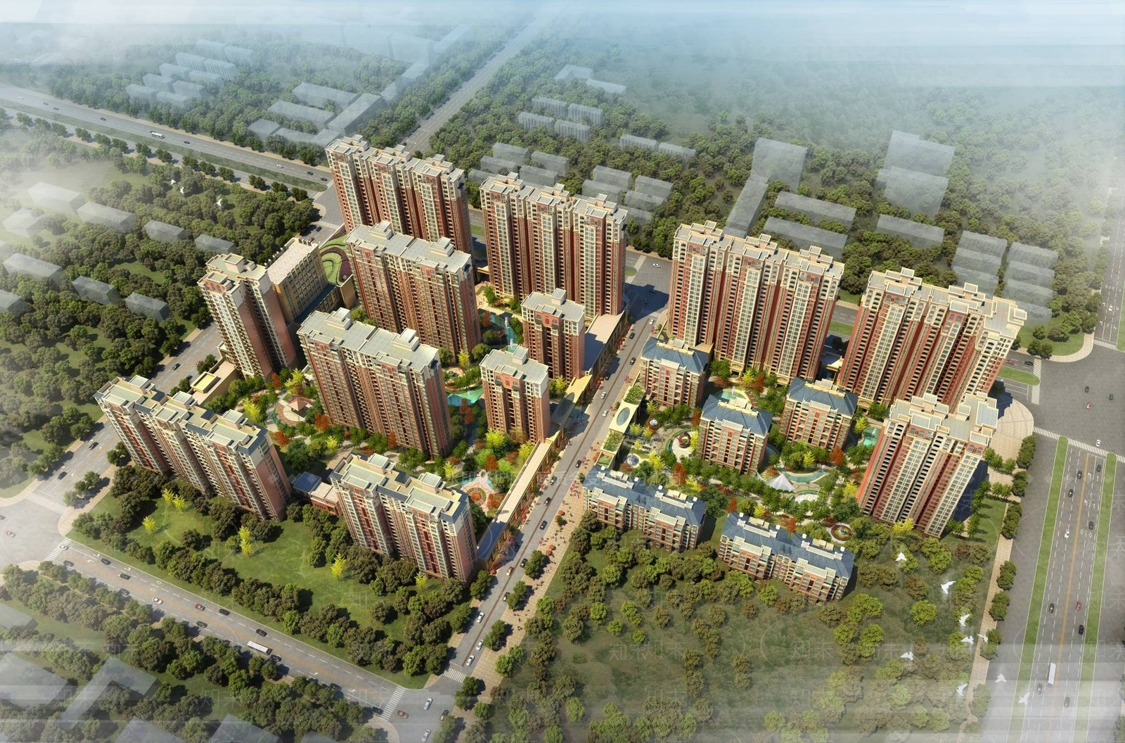 欧式高层住宅3D模型下载【ID:1194762947】