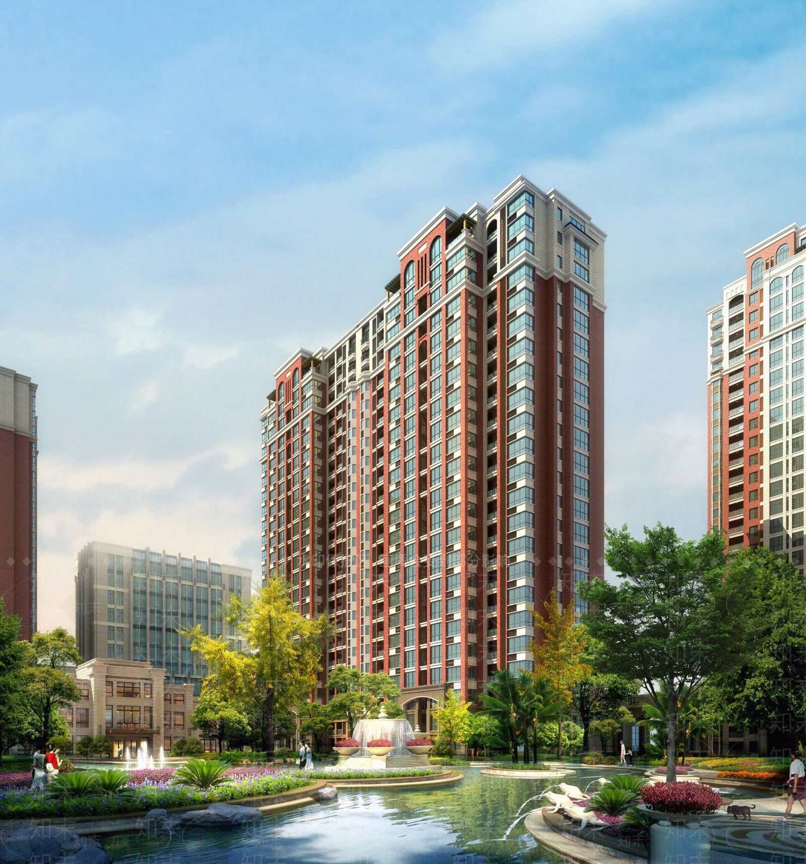欧式高层住宅3D模型下载【ID:1194762947】