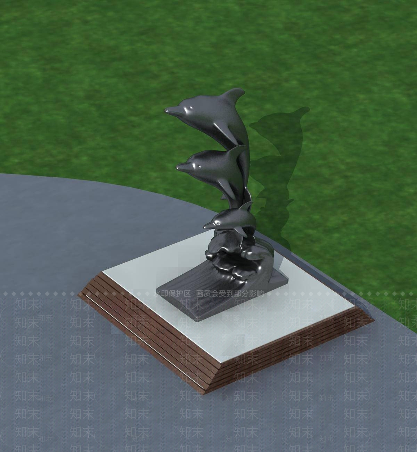 欧式景观雕塑3D模型下载【ID:1194763237】