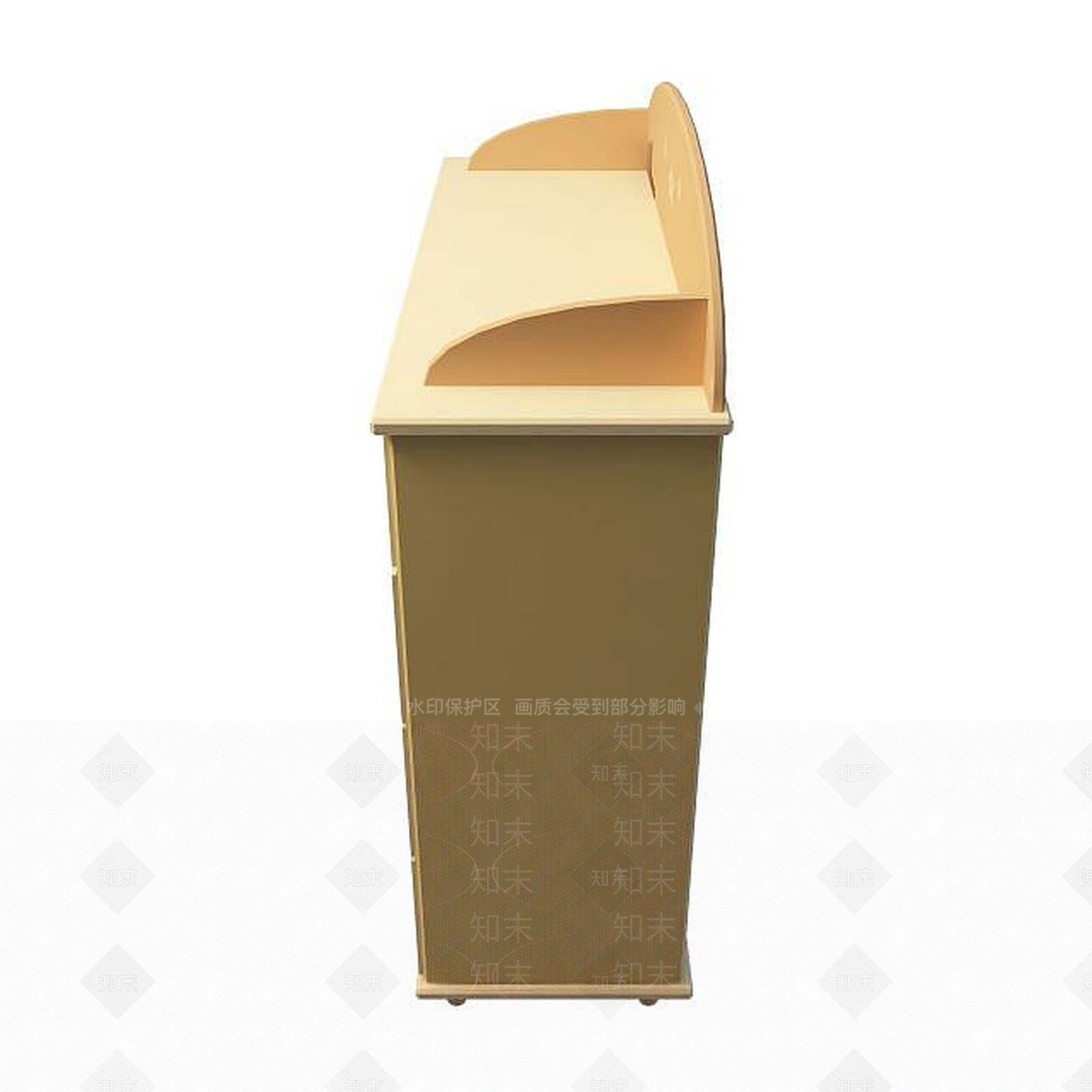现代简约边柜3D模型下载【ID:1194763437】