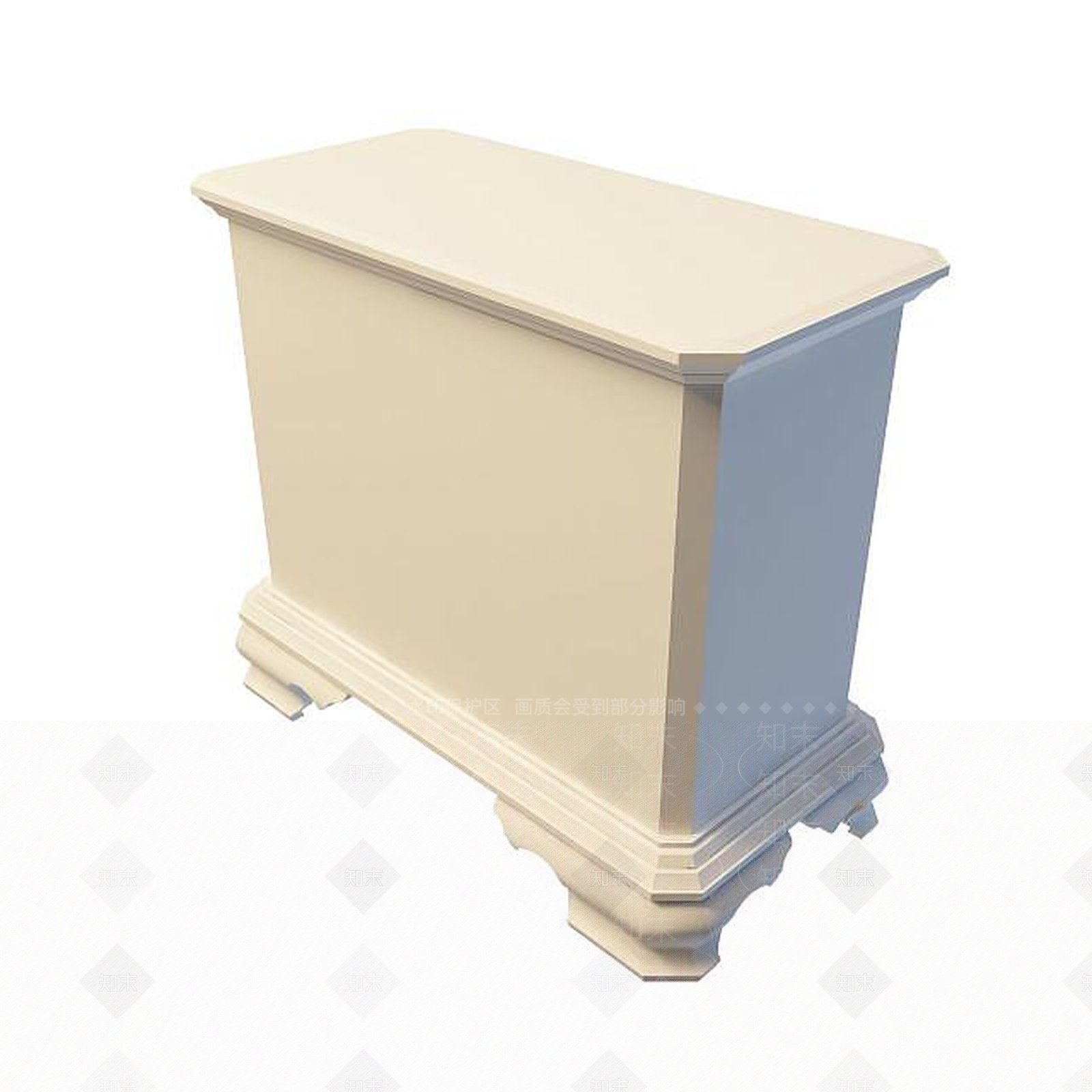 欧式古典欧式边柜3D模型下载【ID:1194763747】