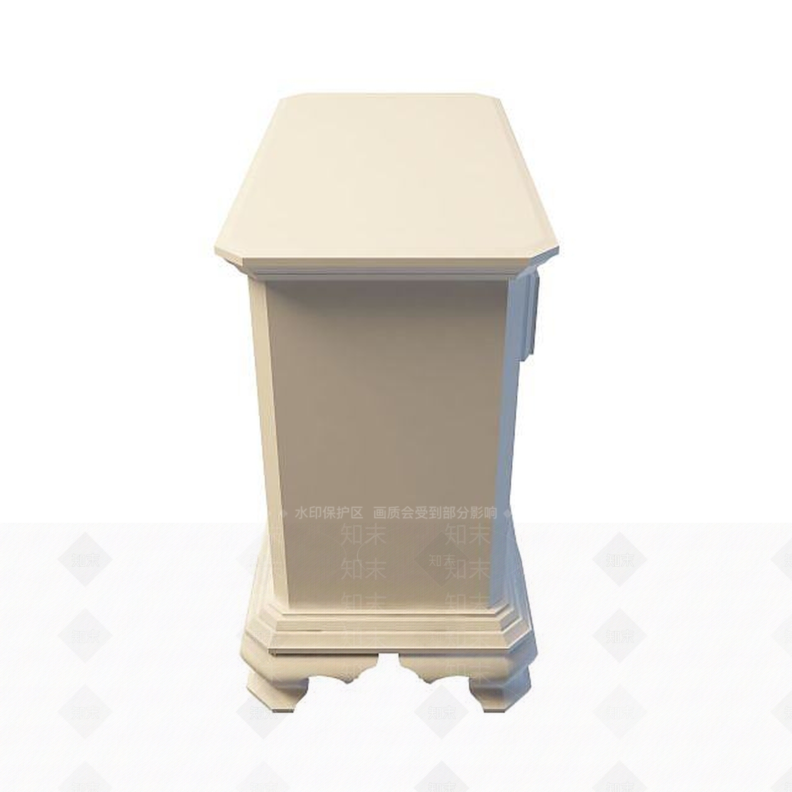 欧式古典欧式边柜3D模型下载【ID:1194763747】