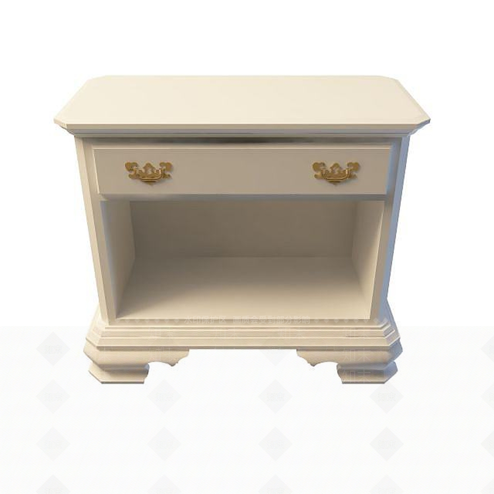 欧式古典欧式边柜3D模型下载【ID:1194763747】