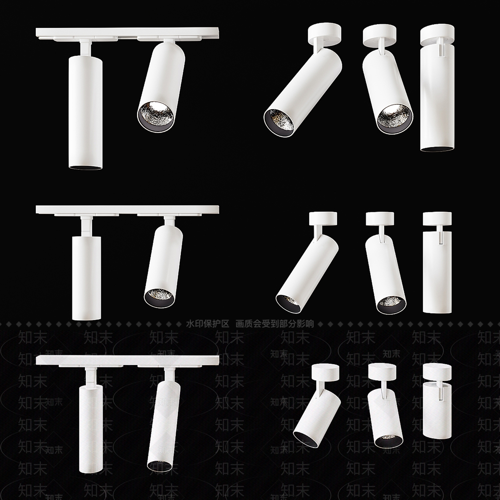 现代射灯3D模型下载【ID:1194764609】