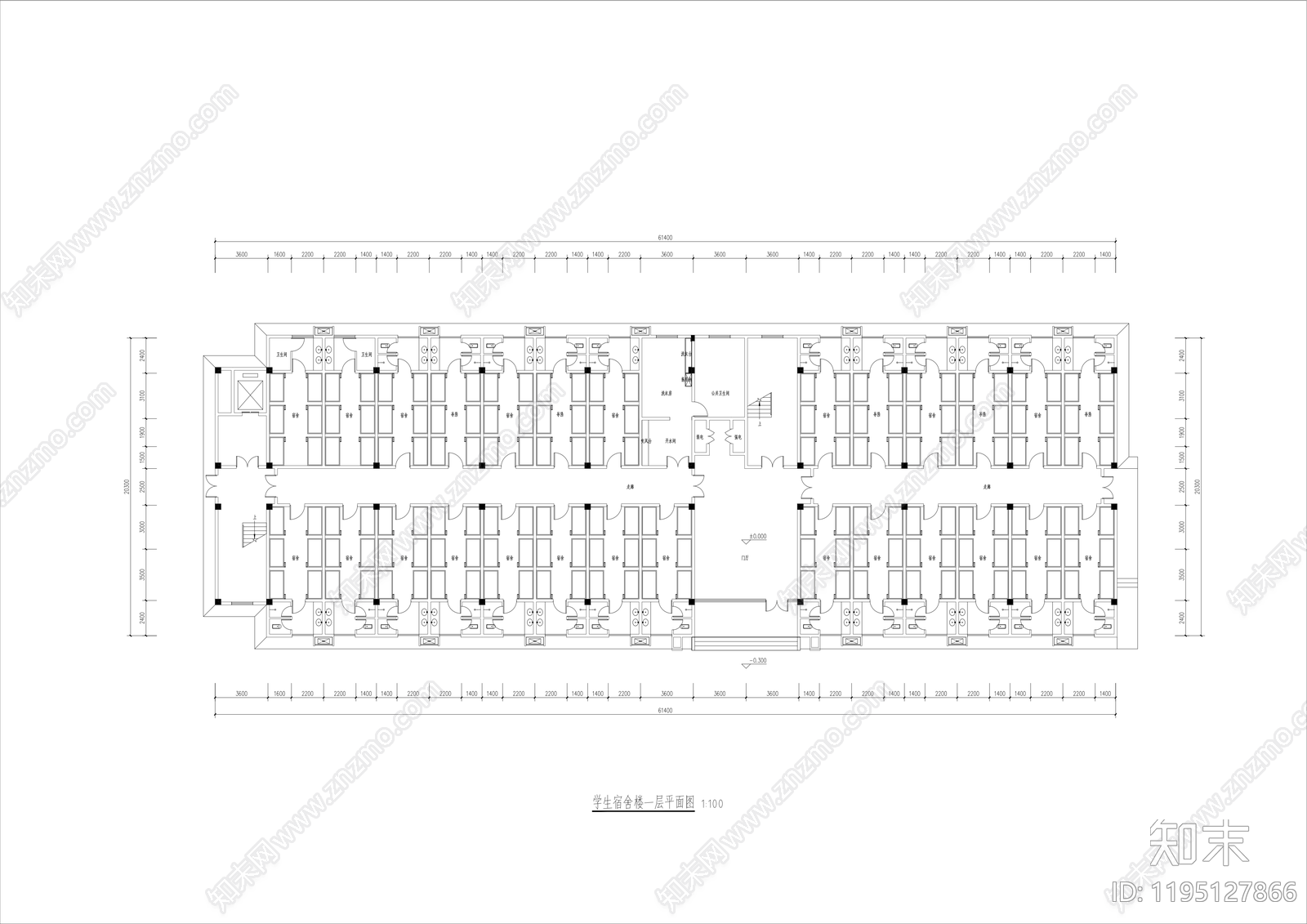 极简现代学校建筑施工图下载【ID:1195127866】