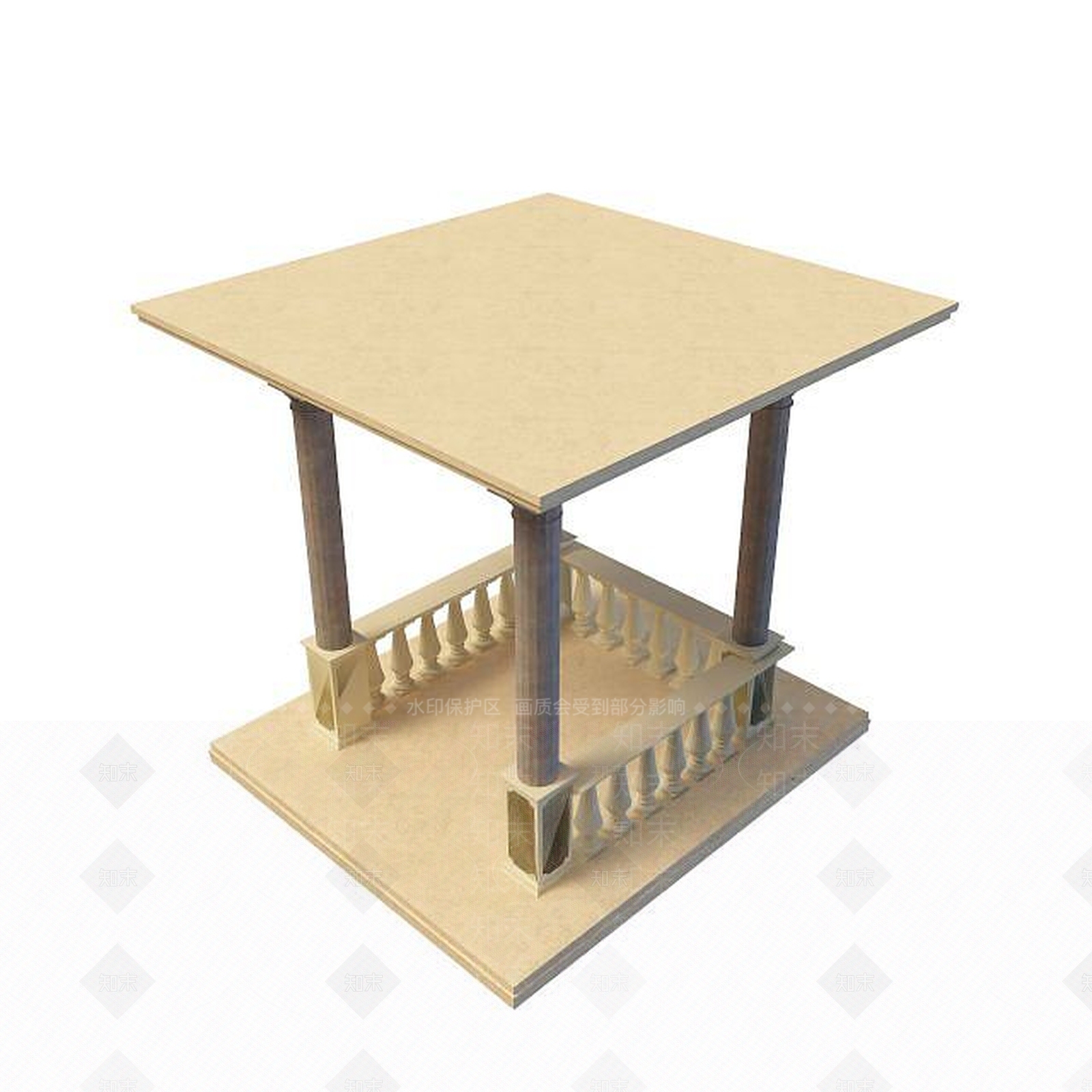 现代凉亭3D模型下载【ID:1194767228】
