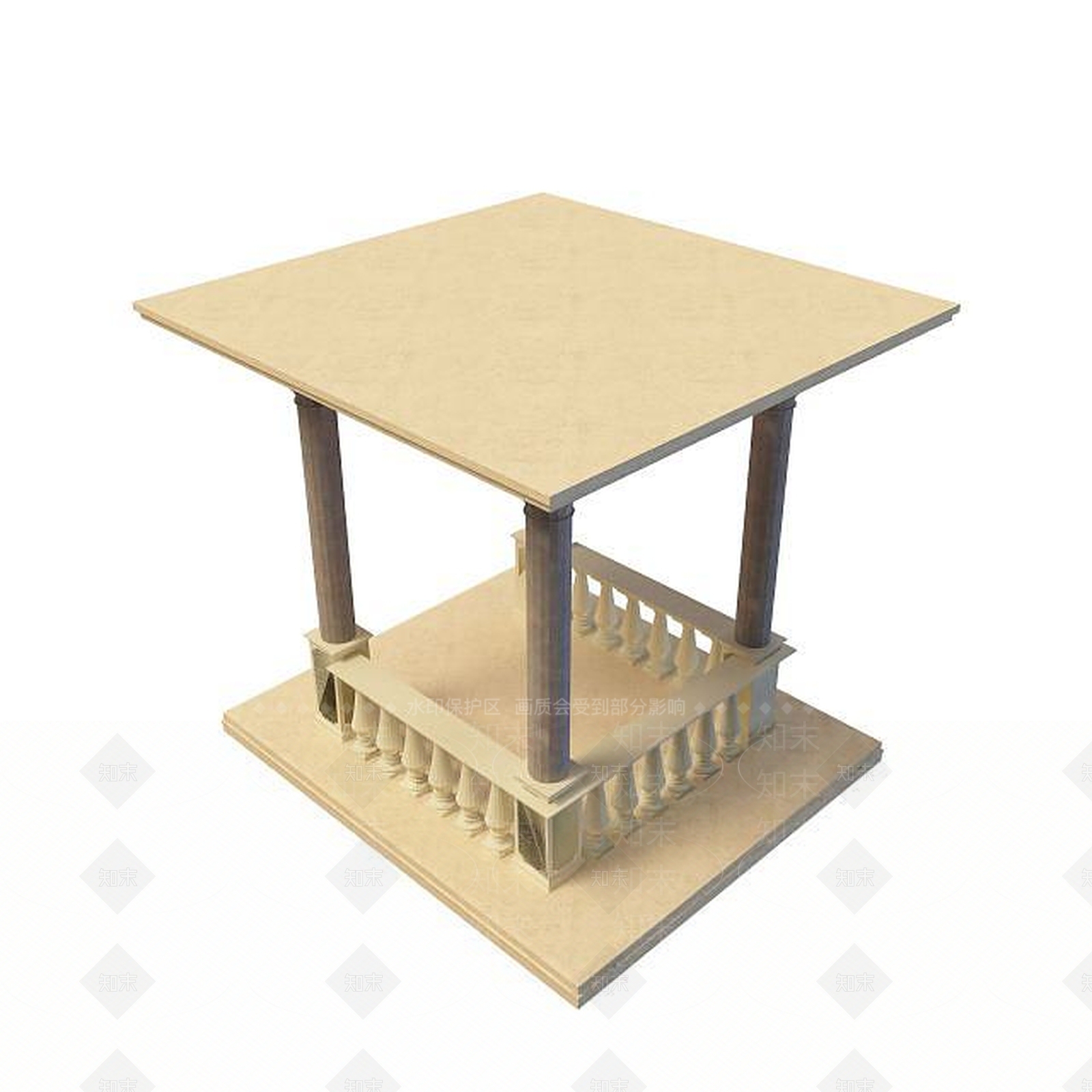 现代凉亭3D模型下载【ID:1194767228】