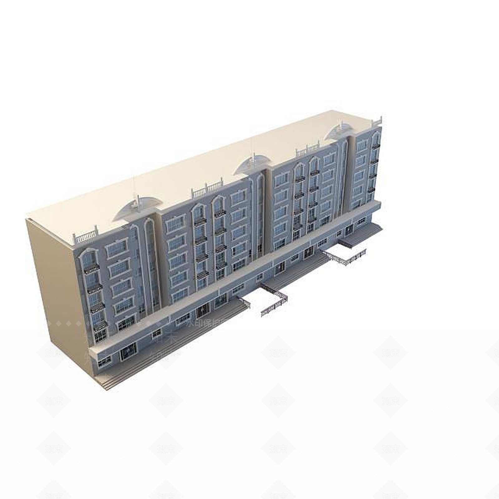 现代楼3D模型下载【ID:1194767791】