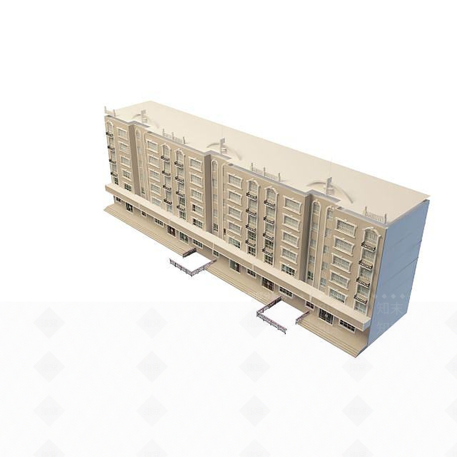 现代楼3D模型下载【ID:1194767791】