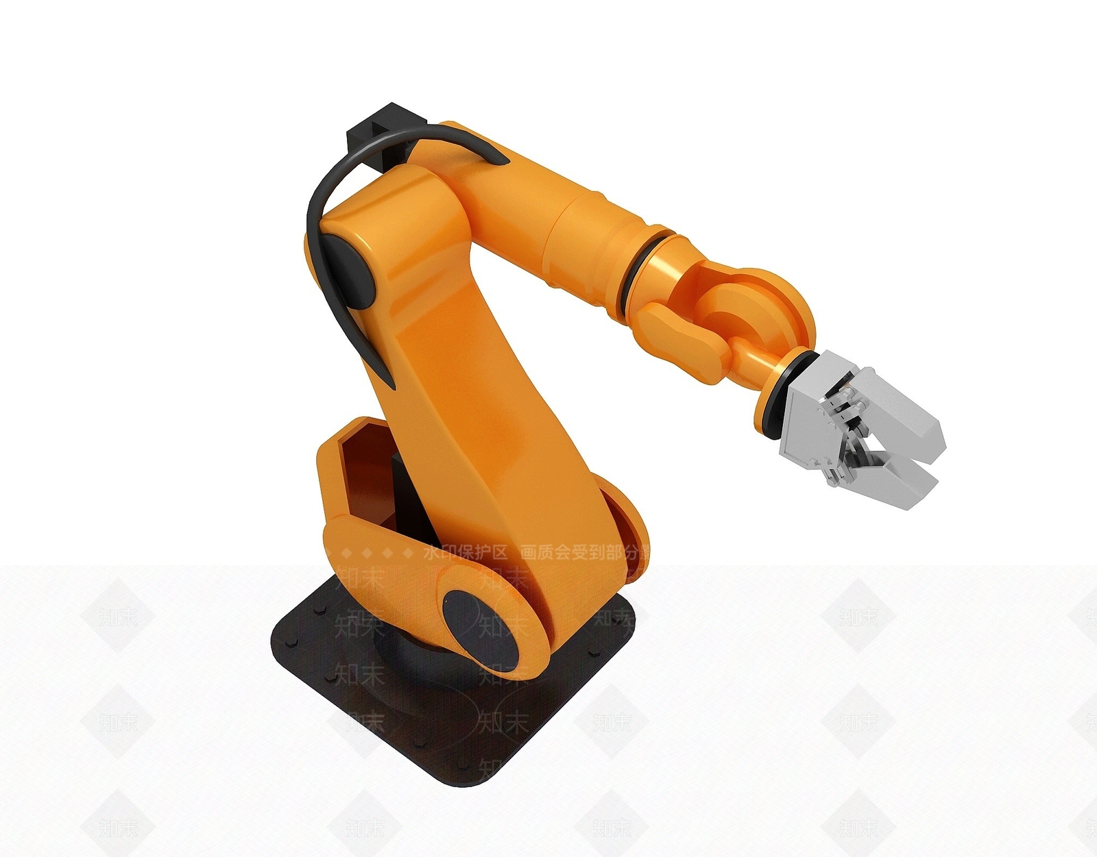 现代搬运智能化机械手臂3D模型下载【ID:1194768225】