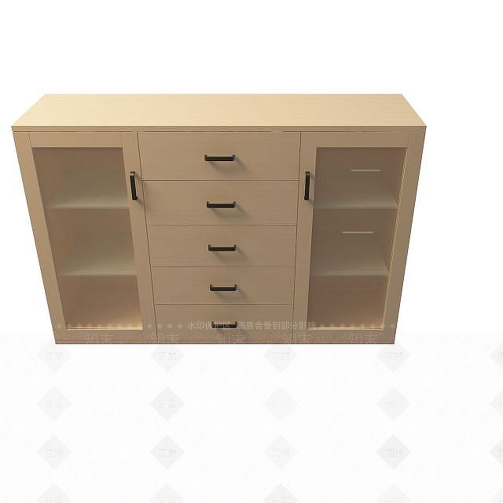 现代高档文件柜3D模型下载【ID:1194769368】