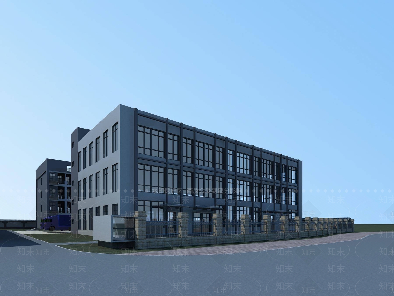 现代厂房3D模型下载【ID:1194769891】
