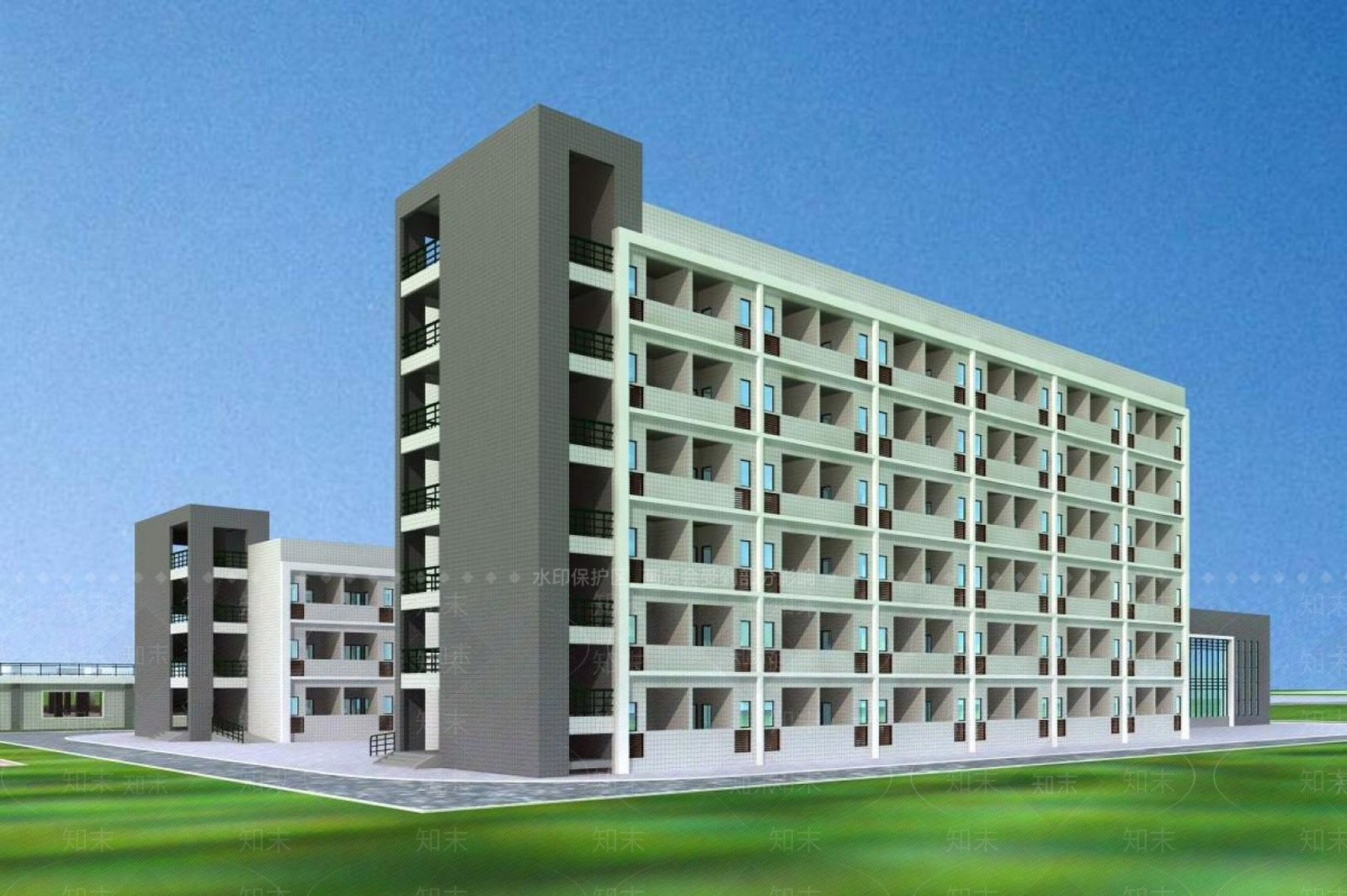 现代厂房3D模型下载【ID:1194771207】