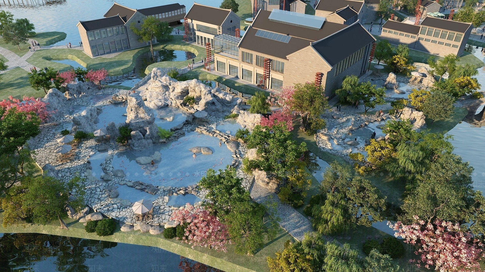 中式古建筑3D模型下载【ID:1194771601】