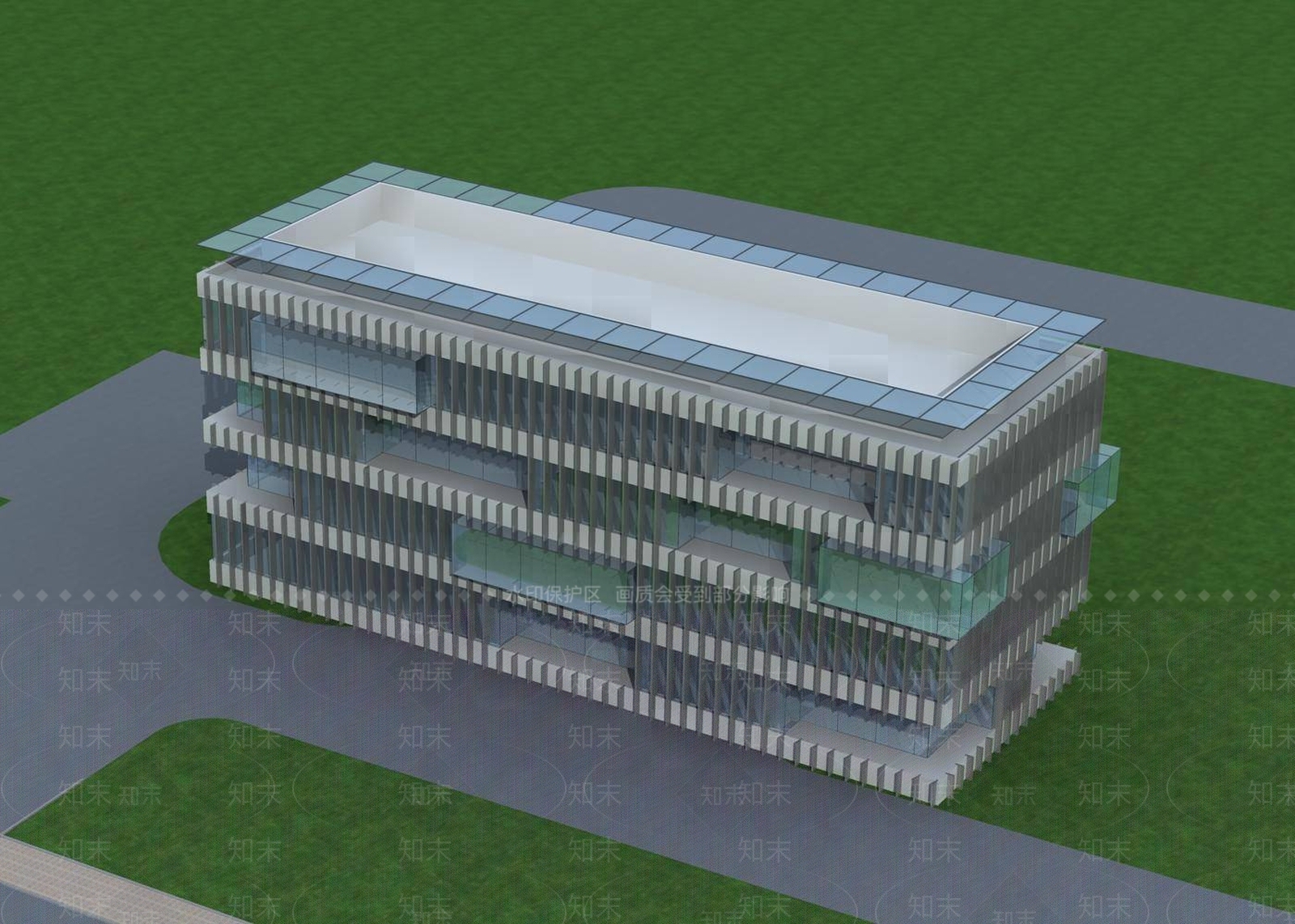 现代办公楼3D模型下载【ID:1194771892】