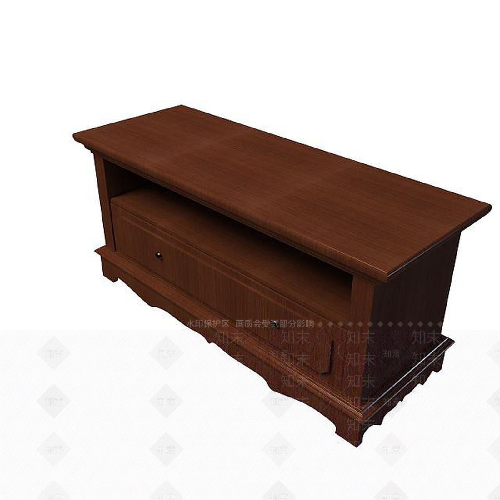 现代实木边柜3D模型下载【ID:1194771900】