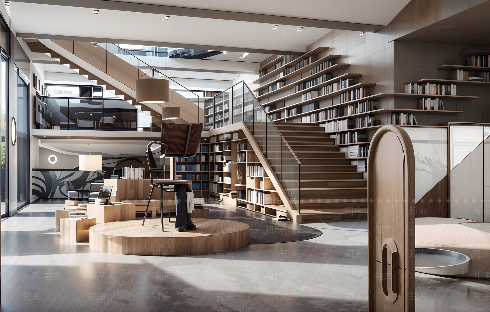 现代书店SU模型下载【ID:1194773526】