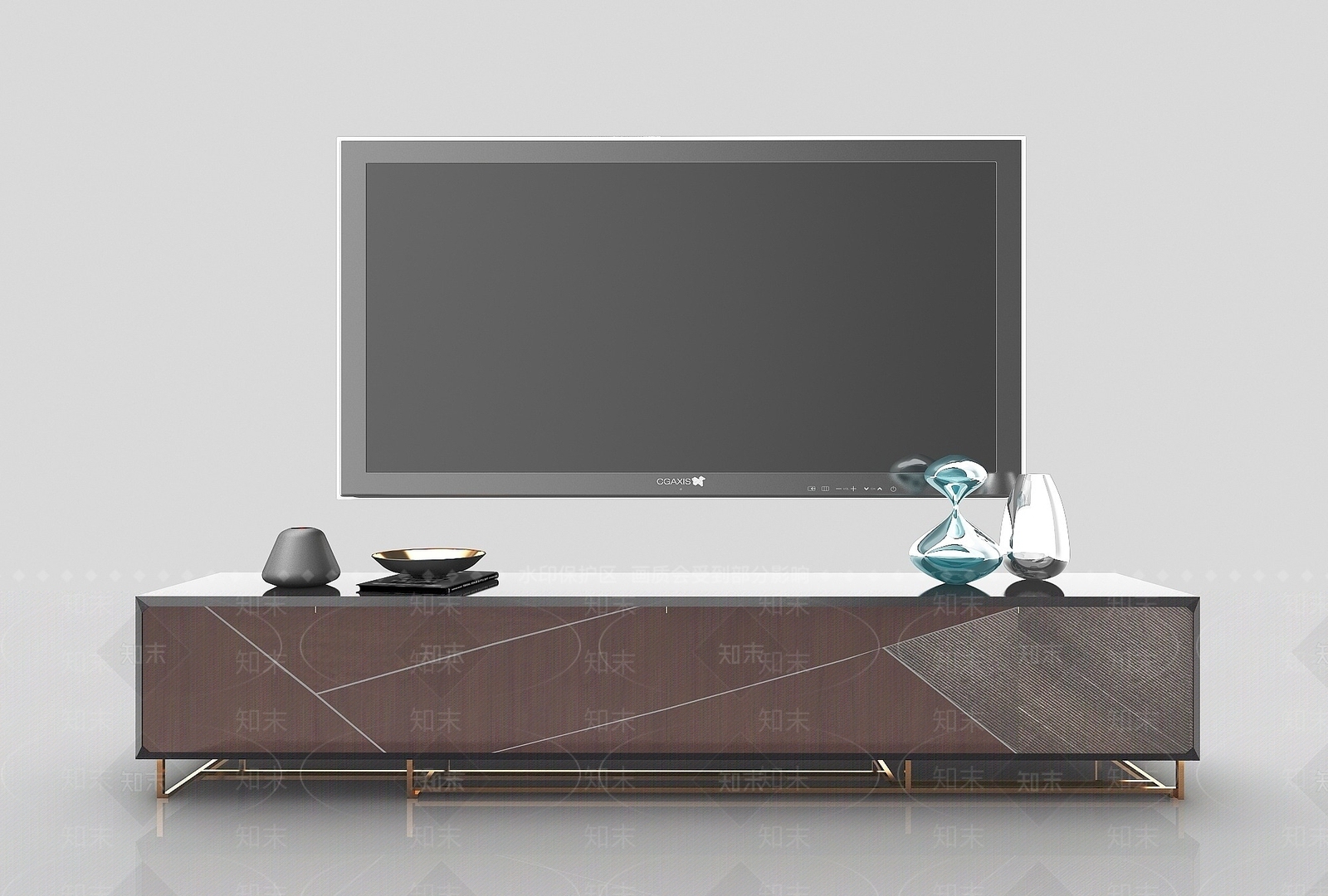 现代风格电视柜3D模型下载【ID:1194772606】