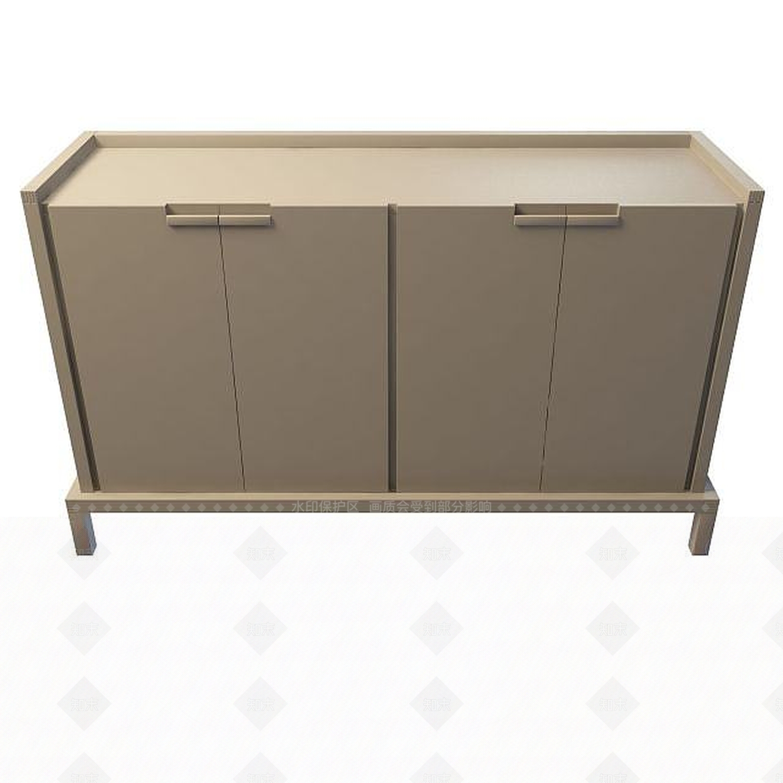 现代简约边柜3D模型下载【ID:1194772757】