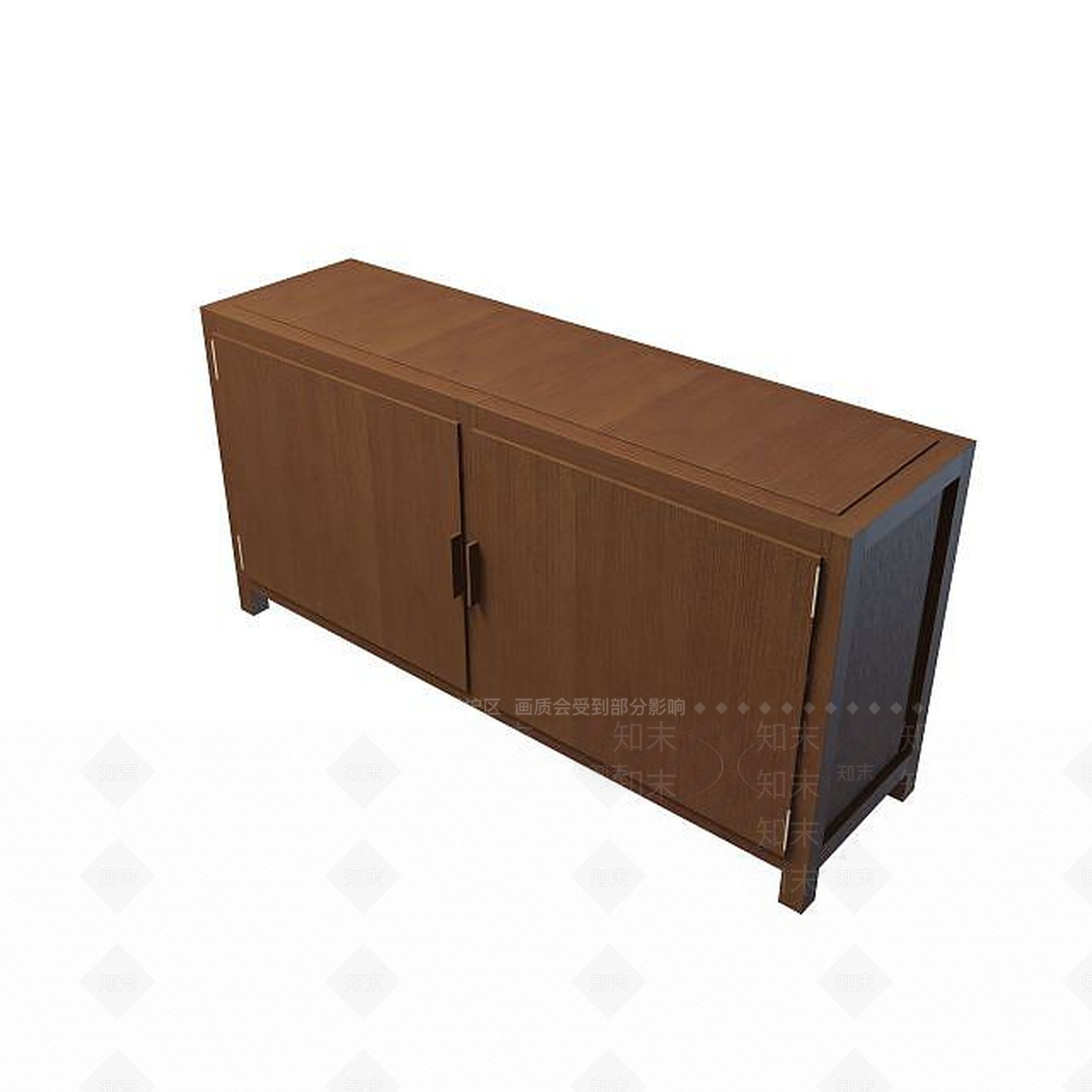 现代木质边柜3D模型下载【ID:1194773363】