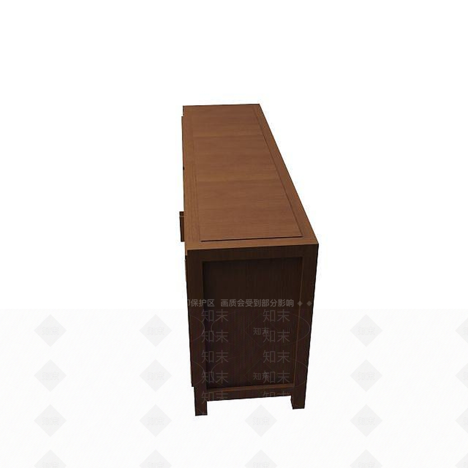 现代木质边柜3D模型下载【ID:1194773363】