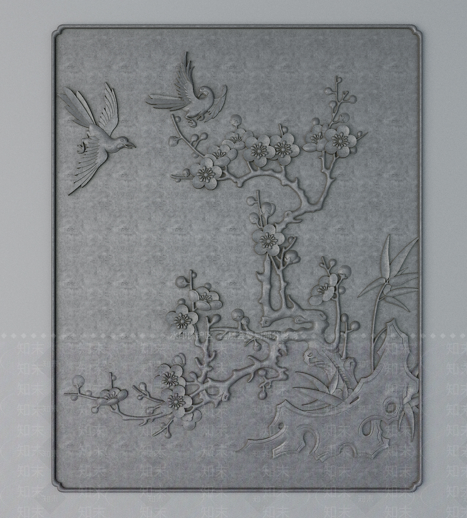 中式雕花3D模型下载【ID:1194773706】